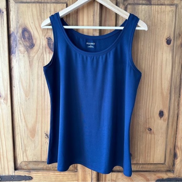 Roz & Ali Tops - Roz & Ali Navy Blue Tank Top - Extra Large